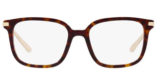 Prada PR 04ZV men Havana Geometric Eyeglasses