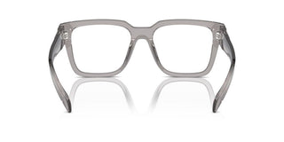 Prada PR 08ZV men Transparent Geometric Eyeglasses