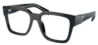 Prada PR 08ZV men Black Geometric Eyeglasses