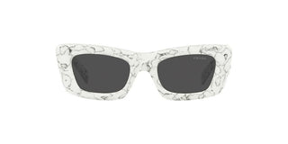 Prada PR 13ZS women White Squared Sunglasses