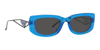 Prada PR 14YS women Blue Geometric Sunglasses