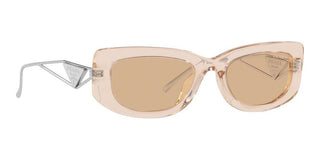 Prada PR 14YS women Transparent Geometric Sunglasses