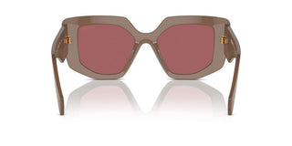 Prada PR 14ZS women Brown Geometric Sunglasses