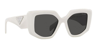 Prada PR 14ZS women White Geometric Sunglasses