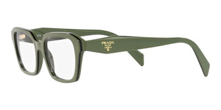 Prada PR 14ZV women Green Squared Eyeglasses