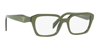 Prada PR 14ZV women Green Squared Eyeglasses