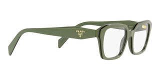 Prada PR 14ZV women Green Squared Eyeglasses