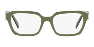 Prada PR 14ZV women Green Squared Eyeglasses