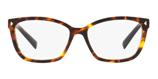 Prada PR 15ZV women Havana Geometric Eyeglasses