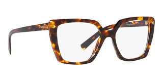 Prada PR 16ZV women Havana Butterfly Eyeglasses