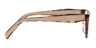 Prada PR 17ZV women Havana Squared Eyeglasses