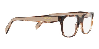 Prada PR 17ZV women Havana Squared Eyeglasses