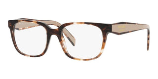 Prada PR 17ZV women Havana Squared Eyeglasses