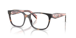 Prada PR 17ZV women Havana Squared Eyeglasses