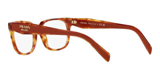 Prada PR 17ZV women Havana Squared Eyeglasses