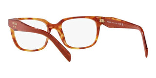 Prada PR 17ZV women Havana Squared Eyeglasses