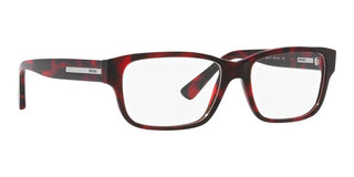 Prada PR 18ZV men Havana Geometric Eyeglasses