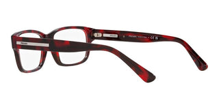 Prada PR 18ZV men Havana Geometric Eyeglasses