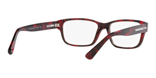 Prada PR 18ZV men Havana Geometric Eyeglasses