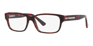 Prada PR 18ZV men Havana Geometric Eyeglasses