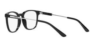 Prada PR 19ZV men Black Geometric Eyeglasses