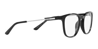 Prada PR 19ZV men Black Geometric Eyeglasses