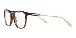 Prada PR 19ZV men Havana Geometric Eyeglasses