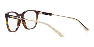 Prada PR 19ZV men Havana Geometric Eyeglasses