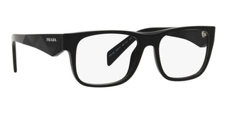 Prada PR 22ZV men Black Geometric Eyeglasses