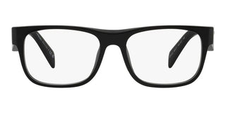 Prada PR 22ZV men Black Geometric Eyeglasses