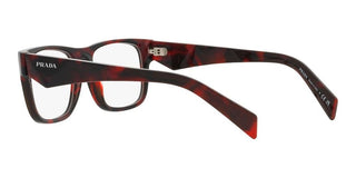 Prada PR 22ZV men Havana Geometric Eyeglasses