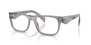 Prada PR 22ZV men Grey Geometric Eyeglasses