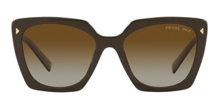 Prada PR 23ZS women Brown Squared Sunglasses