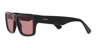 Prada PR 25ZS men Black Rectangle Sunglasses