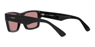 Prada PR 25ZS men Black Rectangle Sunglasses