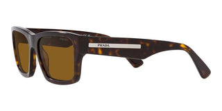 Prada PR 25ZS men Havana Rectangle Sunglasses