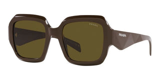 Prada PR 28ZS women Green Geometric Sunglasses