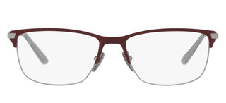 Prada PR 55ZV men Grey Geometric Eyeglasses