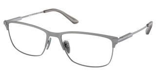 Prada PR 55ZV men Ruthenium Geometric Eyeglasses