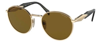 Prada PR 56ZS women Gold Round Sunglasses