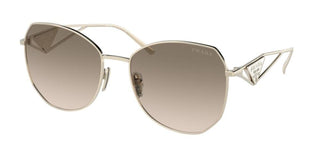 Prada PR 57YS women Gold Geometric Sunglasses