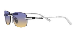 Prada PR 68ZS men Silver Geometric Sunglasses