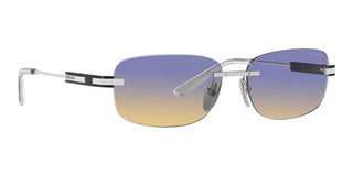 Prada PR 68ZS men Silver Geometric Sunglasses