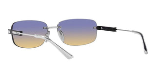 Prada PR 68ZS men Silver Geometric Sunglasses