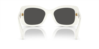 Prada PR A08S women White Geometric Sunglasses