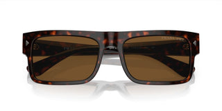 Prada PR A10S men Havana Geometric Sunglasses