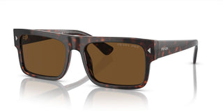 Prada PR A10S men Havana Geometric Sunglasses