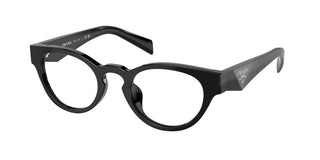 Prada PR A11VD women Black Round Eyeglasses