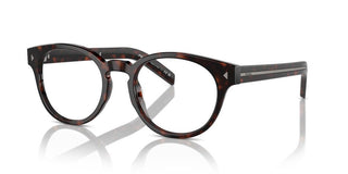 Prada PR A14V men Brown Round Eyeglasses