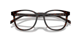 Prada PR A15V men Havana Squared Eyeglasses